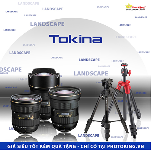 (PhotoKing) Tặng ngay chân máy Manfrotto Compact Light hoặc Benro T880 khi mua Ống kính Tokina tại PhotoKing (01/10 - 31/10).