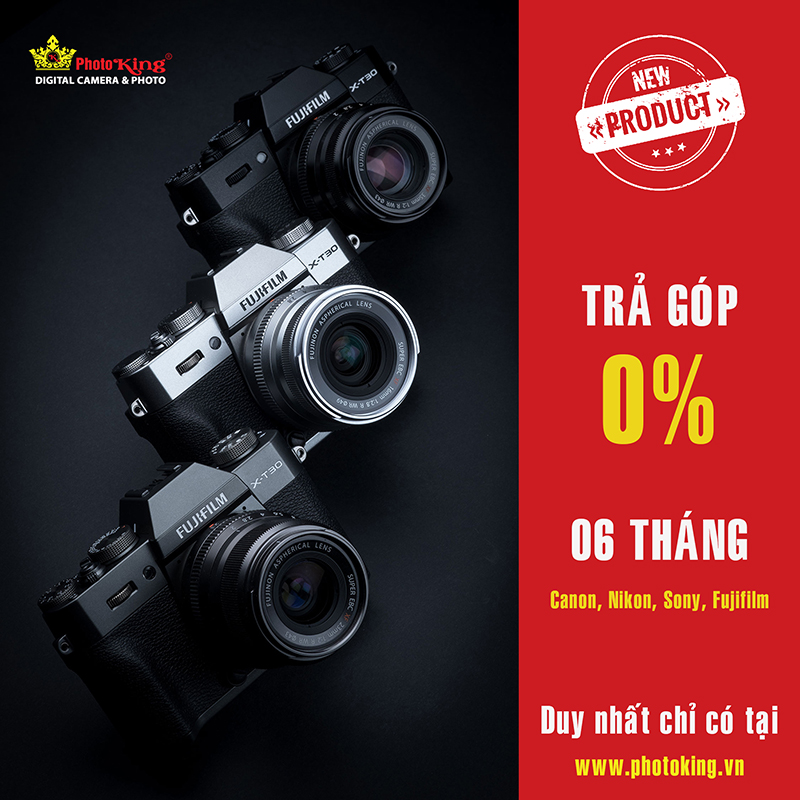 Trả góp Máy ảnh, Ống kính đơn giản với KHÔNG LÃI SUẤT tại PhotoKing