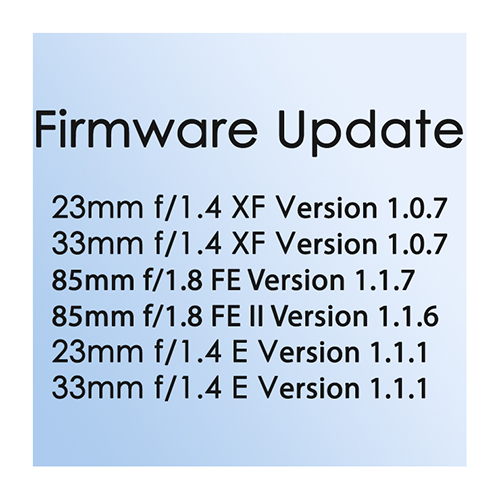 Thông tin Update firmware cho Viltrox