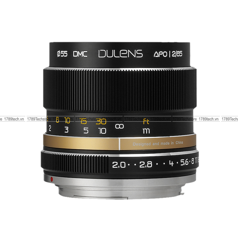 Dulens APO 85mm F2 MF lens (Black/Silver)