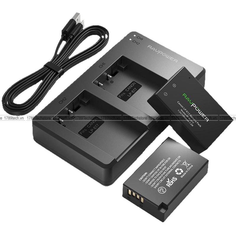 Bộ pin sạc RAVpower LP-E17 cho Canon