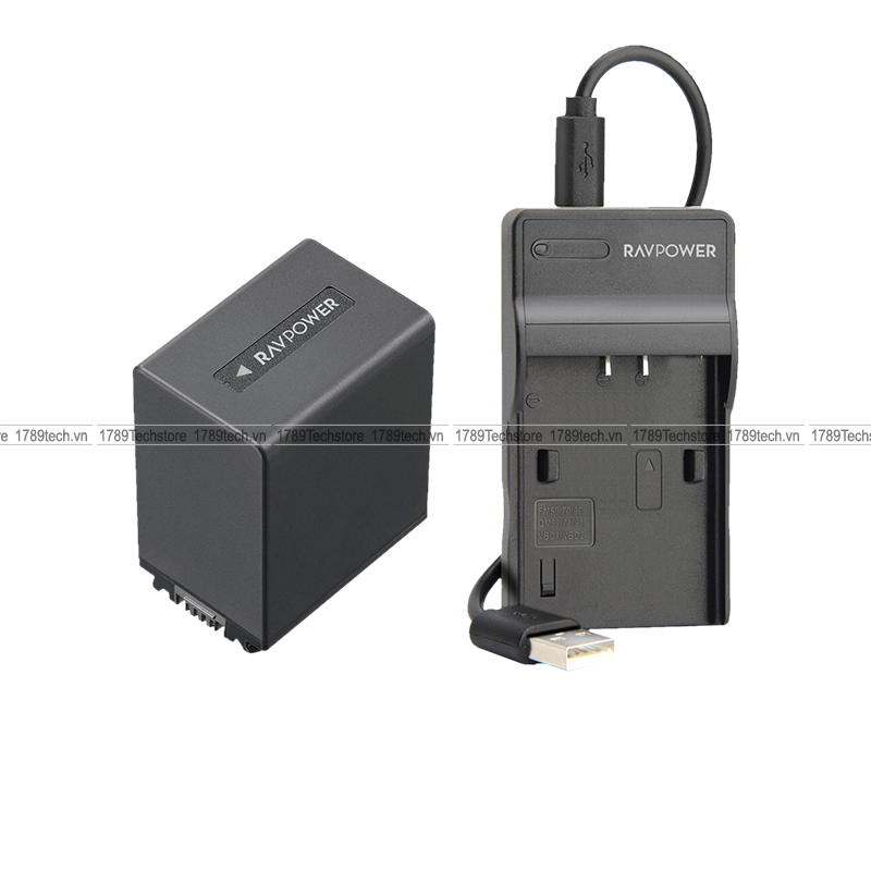 Bộ pin sạc RAVpower NP-FV100A cho Sony